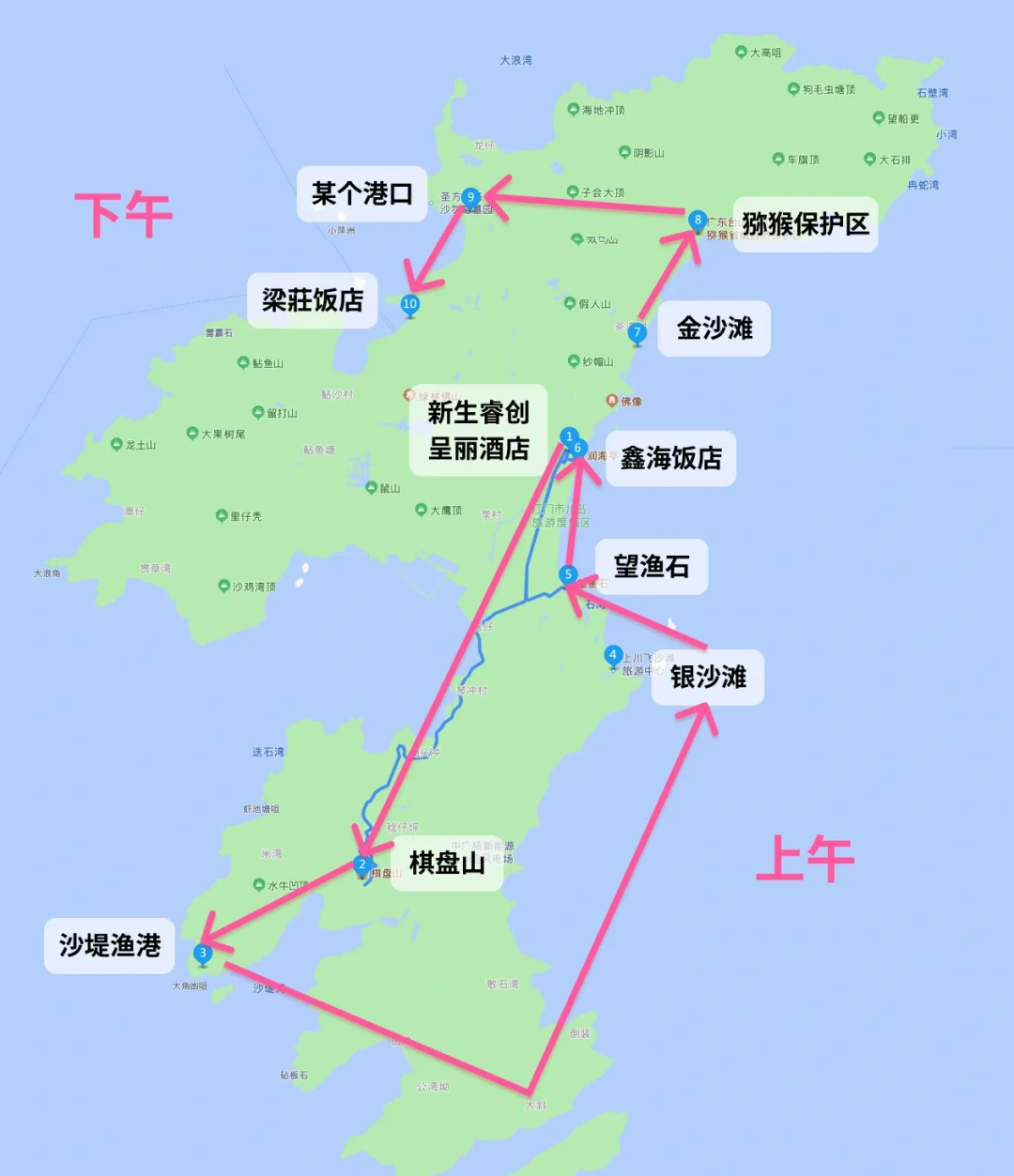 上川岛地图VR图片